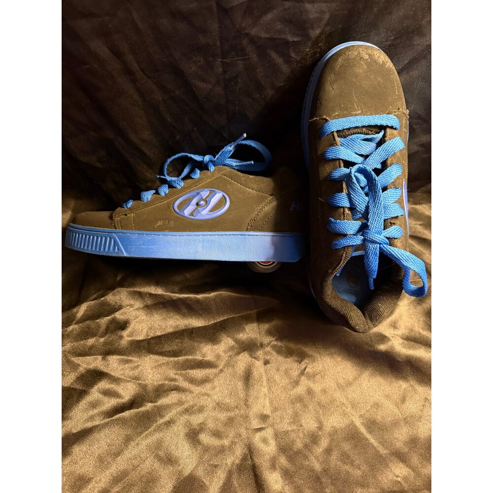 Heelys 770034 Straight Up Wheel Skates Black Roller Sneakers Sz Youth 4 No key